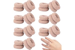VARMDUKKE 15PCS Finger Bandages for Finger Tips, Breathable Finger Cots Finger Protectors for Wounds, Elastic Finger Gloves Thumb Covers for Garden, Kitchen, Sculpture -Skin Color