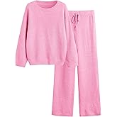GKBK Lounge Sets for Women 2 Piece Fuzzy Fleece Pajamas Long Sleeve Oversized Lounge Set 2025 Fall Winter Trendy