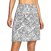 G Gradual 19" Skorts for Woman Knee Length Golf Skirt Long Athletic Tennis Skorts for Women Dressy Casual with Shorts Pockets