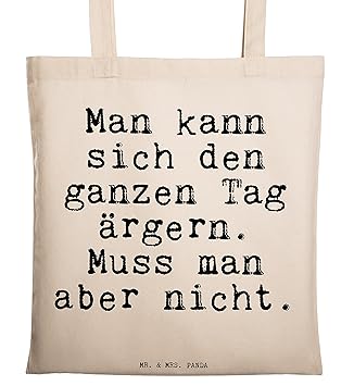 Mr Mrs Panda Tragetasche Mit Spruch Man Kann Sich Den
