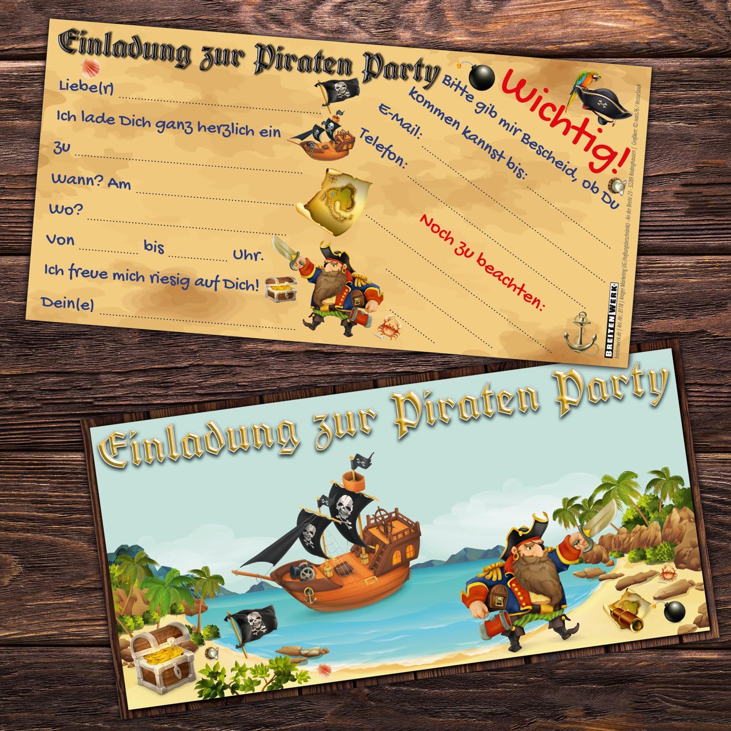 Ideale Einladungen Fur Jungen Und Madchen Kinder Geburtstag Party Oder Schatzsuche Von Breitenwerk 12 Piraten Einladungskarten Im Set Zum Ausfullen Spielzeug Party Dekoration Tvojupravnik Rs