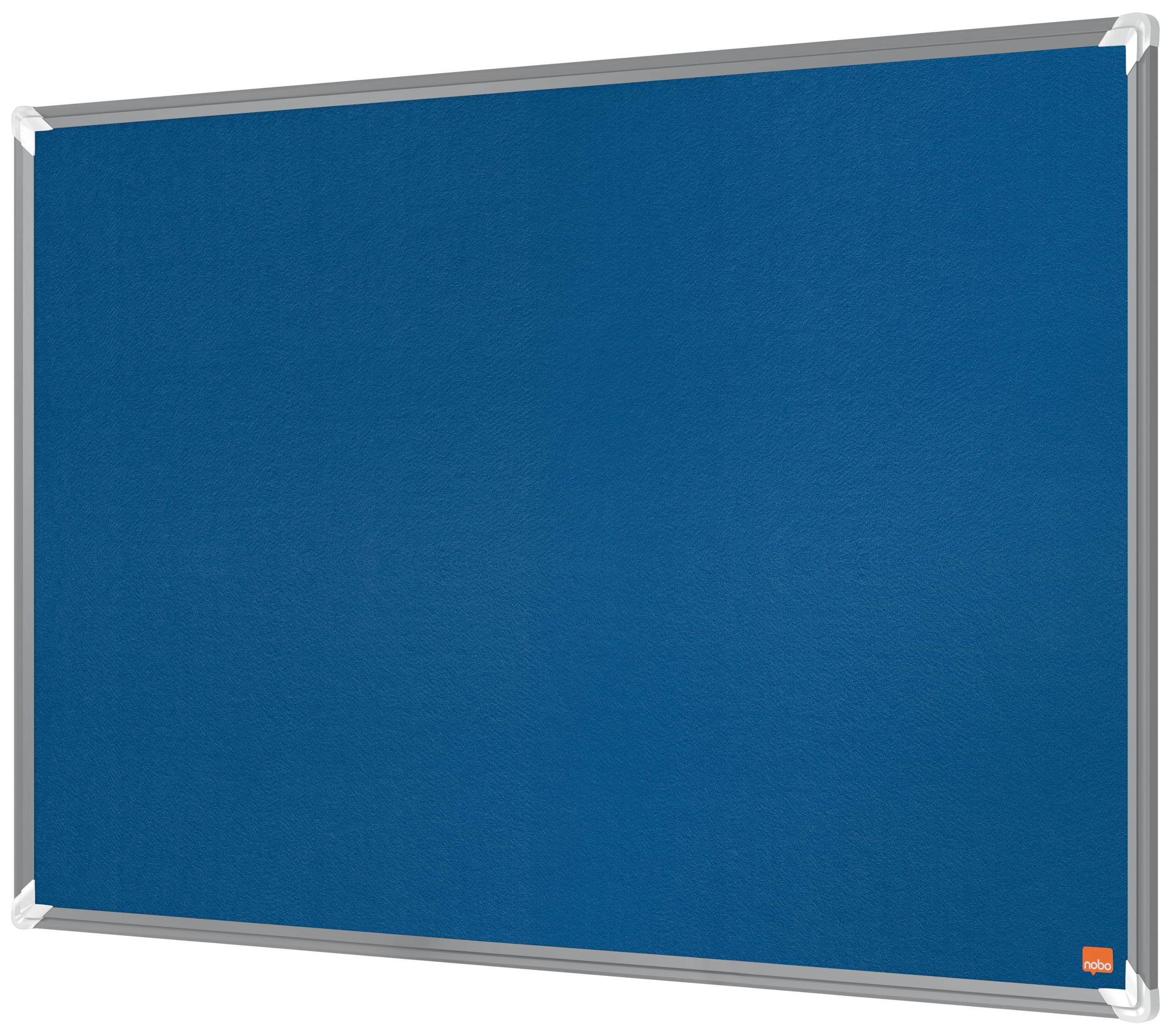 Nobo Premium Plus Felt Notice Board 900x600mm – Blue |Pin Board for Wall, Office Noticeboard, Display Board, Felt Memo Board, Vision Board, Mood Board, EU Ecolabel Certified