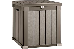 YITAHOME Deck Box, 51 Gallon Weather Resistant Outdoor Storage Container for Patio Cushions, Pool Supplies, Garden Tools, Loc