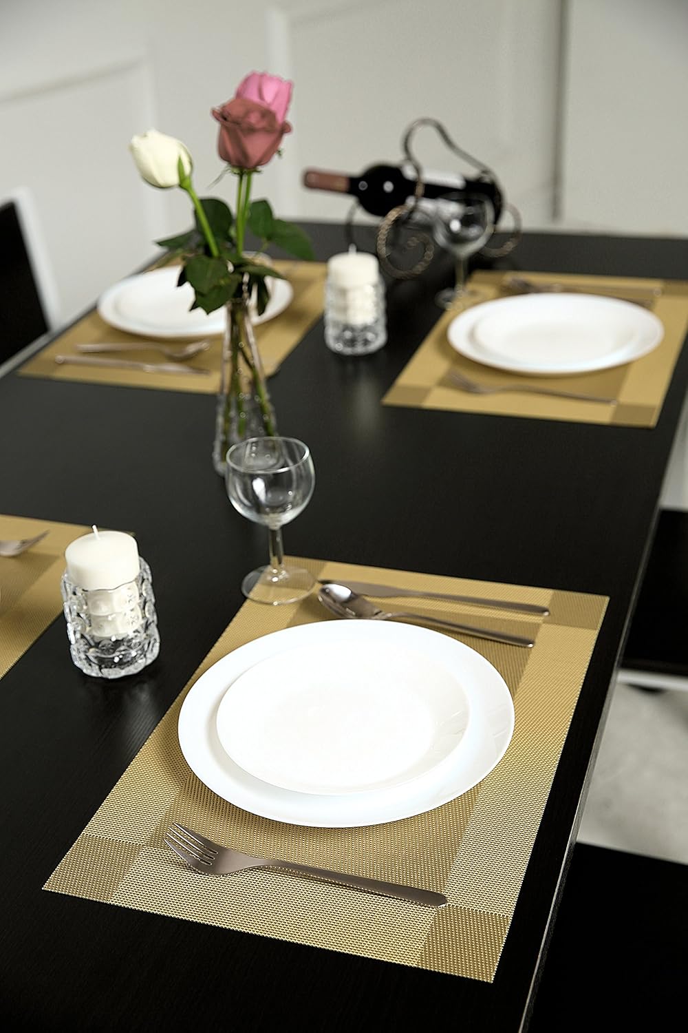 6pcs Washable Placemats Woven Vinyl PVC Placemat for Home, Kitchen and Outdoor 9196714279830 eBay