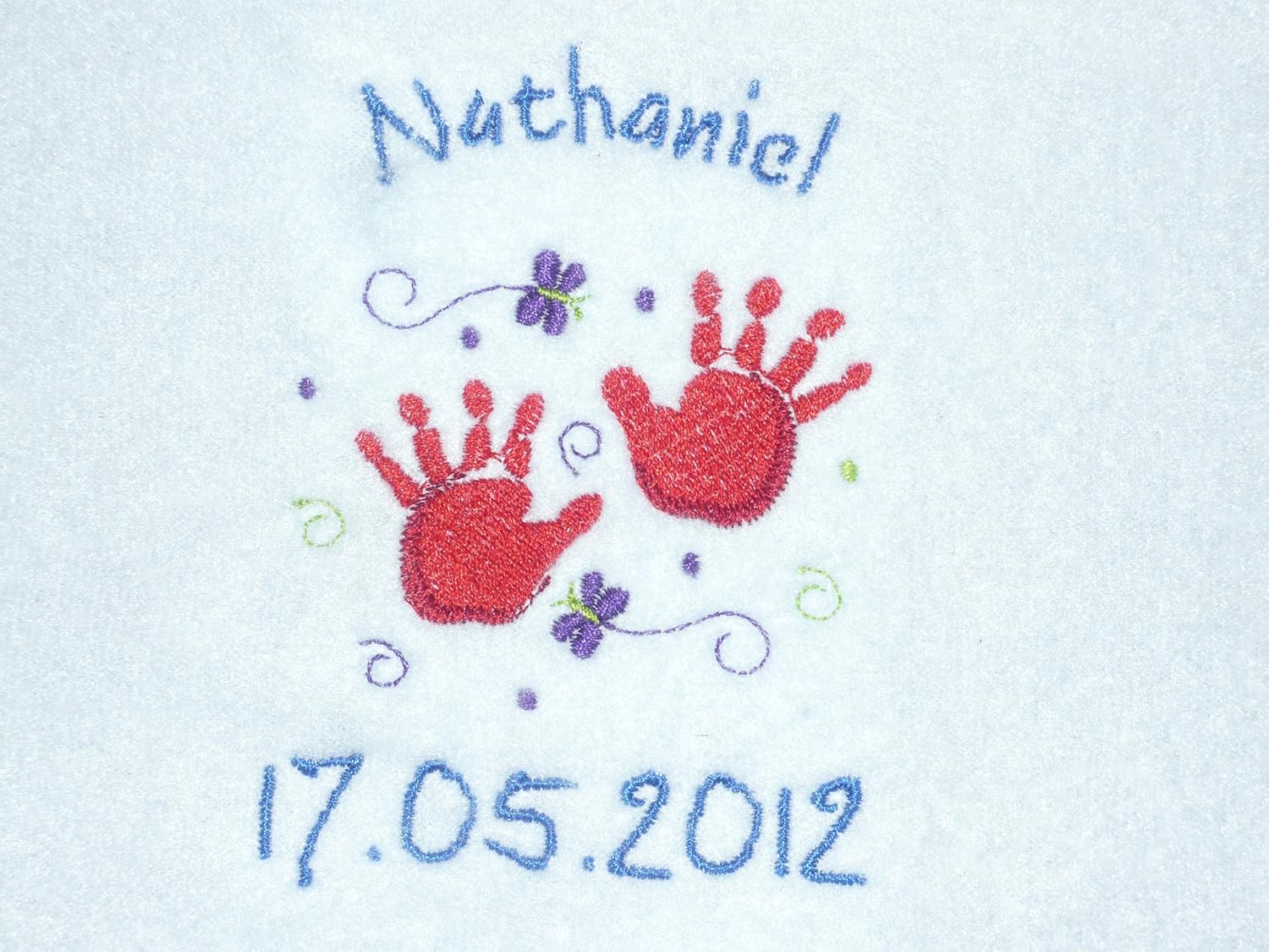 personalised fleece baby blanket