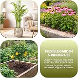 Garden Mile 8Pcs Heavy Duty Large Circular Plant Support Frame Adjustable Rings view 5
