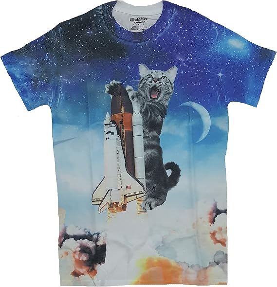 Cat Riding A Bomb Pop Shirt Online, 51 