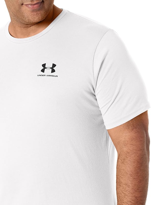Camiseta under armour ua sportstyle lc ss, branca, m masculina