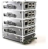 Bramble Box: 4 or 6 Stack for Raspberry Pi3, Pi2  PiDrive Black Ice or Wood by C4Labs