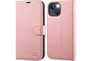 OCASE Compatible with iPhone 13 Wallet Case, PU Leather Flip Folio Case with Card Holders RFID Blocking Kickstand [Shockproof TPU Inner Shell] Phone Cover 6.1 Inch 2021 (Pink)