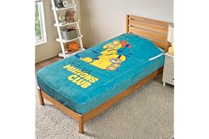 BLEACHER CREATURES ZippySack Twin Bed Zip-Up Bedding – Super Soft Fleece Fitted Blanket with Side Pocket & Durable Zipper – Easy Bed-Making for Kids (Minions)