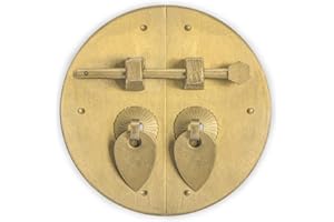 Hardware Philosophy Classic Round Brass Cabinet Face Plate Backplate Hardware 4"