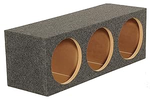 Q Power HD12 12" Sealed Triple Car Audio Subwoofer Sub Box Enclosure