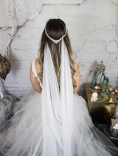 Amazon Com Pearl Headpiece Bridal Head Chain Wedding Hair