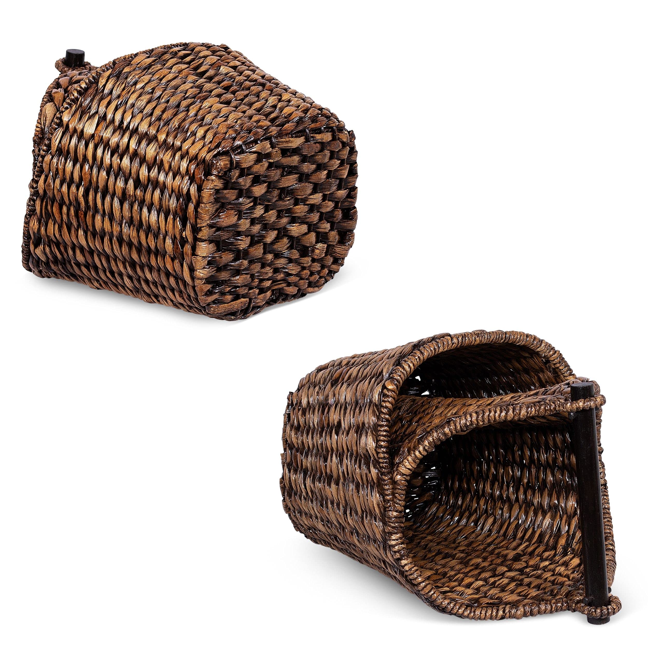 BIRDROCK HOME Seagrass Magazine and Bathroom Basket