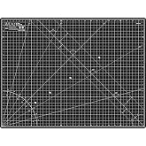 Elan Cutting Mat A2 Black &amp; Taupe, Self Healing Cutting Mat 18x24 Inch, 5-Ply Craft Board Black, Hobby Board for Crafts 18x24 Inch