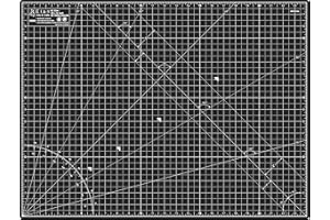 Elan Cutting Mat A2 Black & Taupe, Self Healing Cutting Mat 18x24 Inch, 5-Ply Craft Board Black, Hobby Board for Crafts 18x24