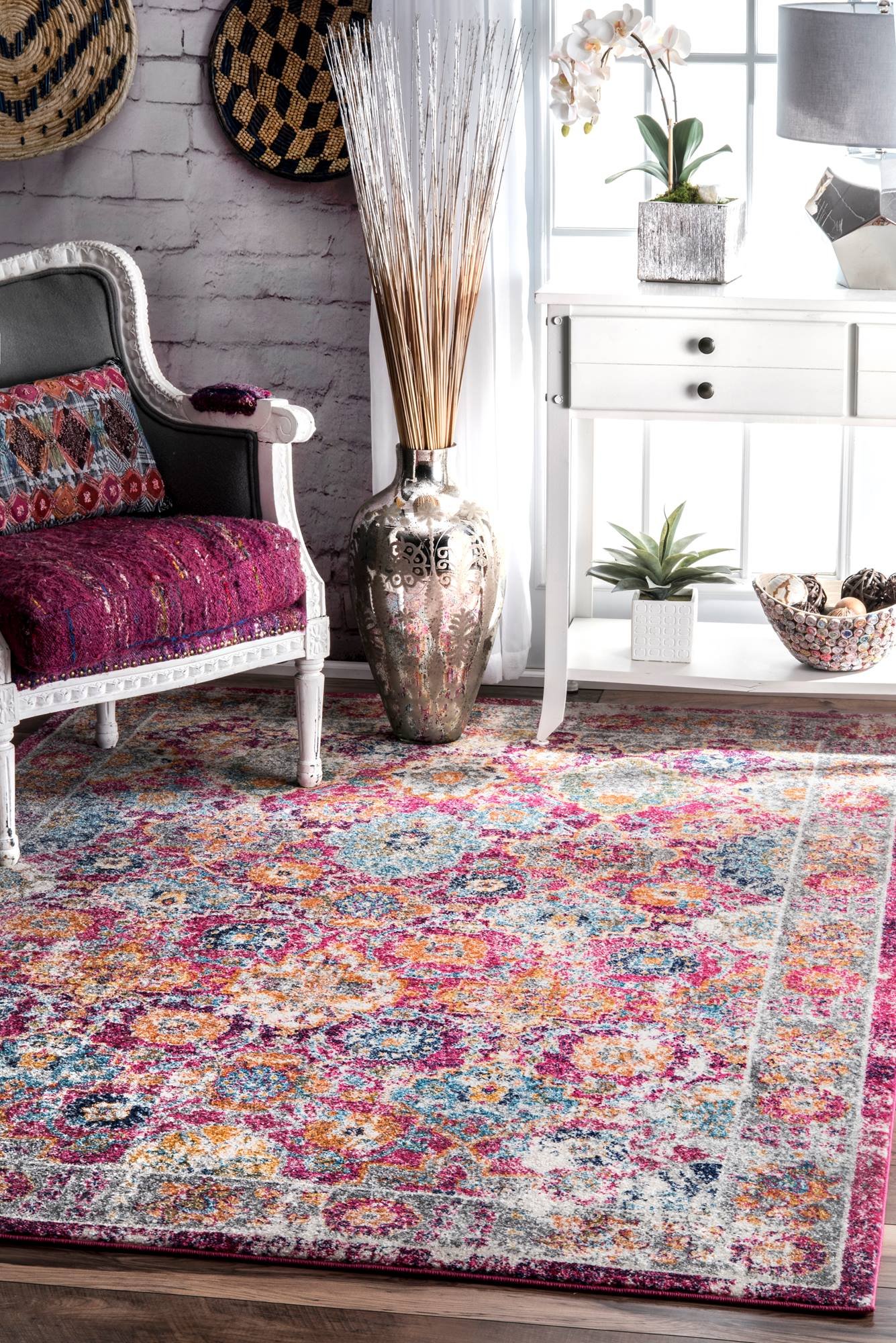 nuLOOM Leilani Persian Area Rug, 8' x 10', Pink Pricepulse