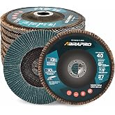 ABRAPRO 10 Pack 6" x 7/8" Zirconia Flap Discs, T27 Grinding Wheel 40 Grit | Zirconia Abrasive Grinding Disc, Arbor Size 7/8-inch Jumbo flap disc for Metal, Wood, Stainless Steel Finishing