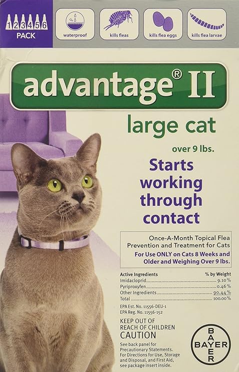 advantage ii for cats over 9 lbs