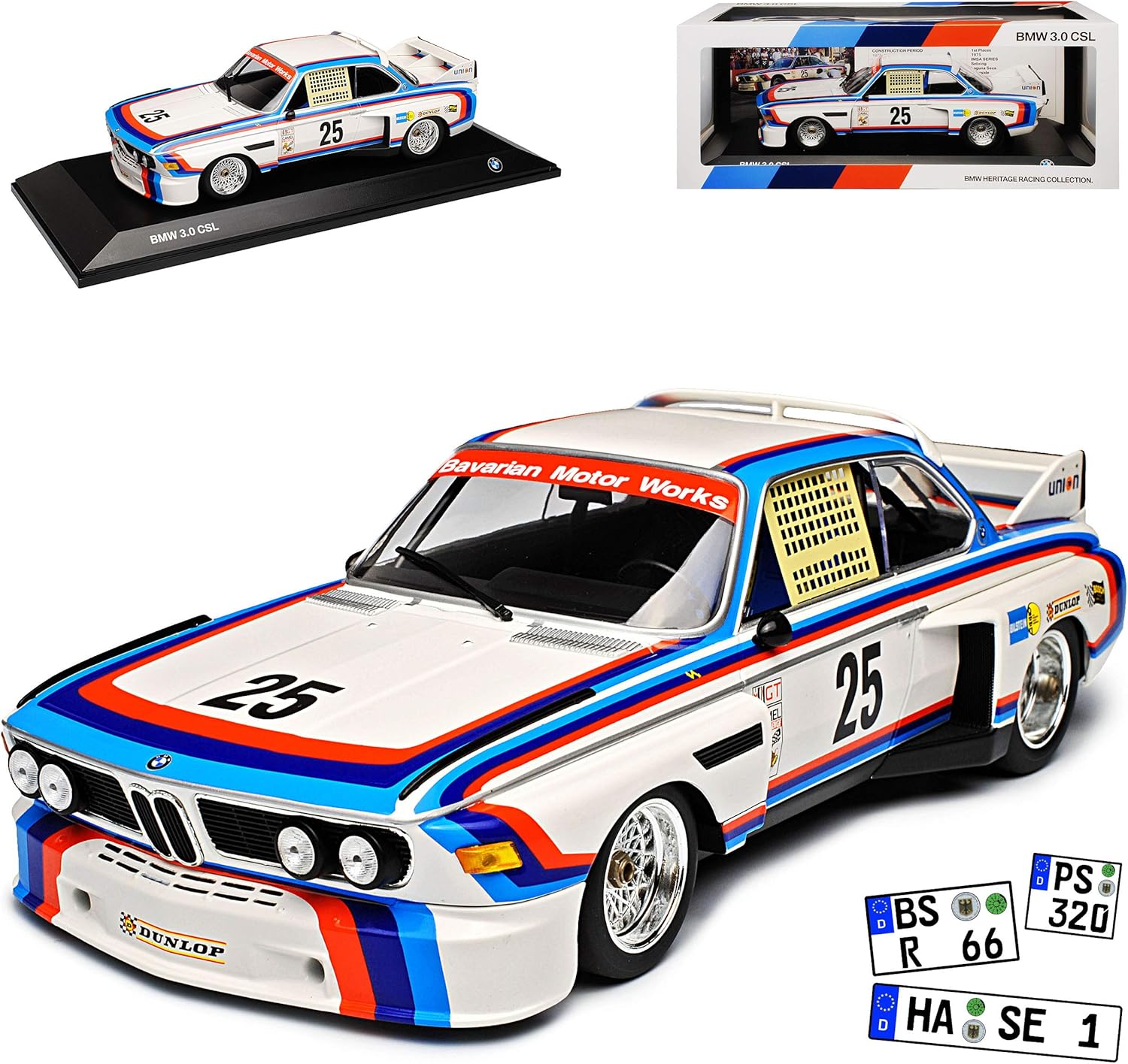 BMW E9 3.0 CSI Coupe Grün 1968-1975 - Minichamps Modellauto 1/18