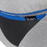 icon Play-R1 Alpha Kids Bean Bag Grey Gaming Chair with Filling Included view 8