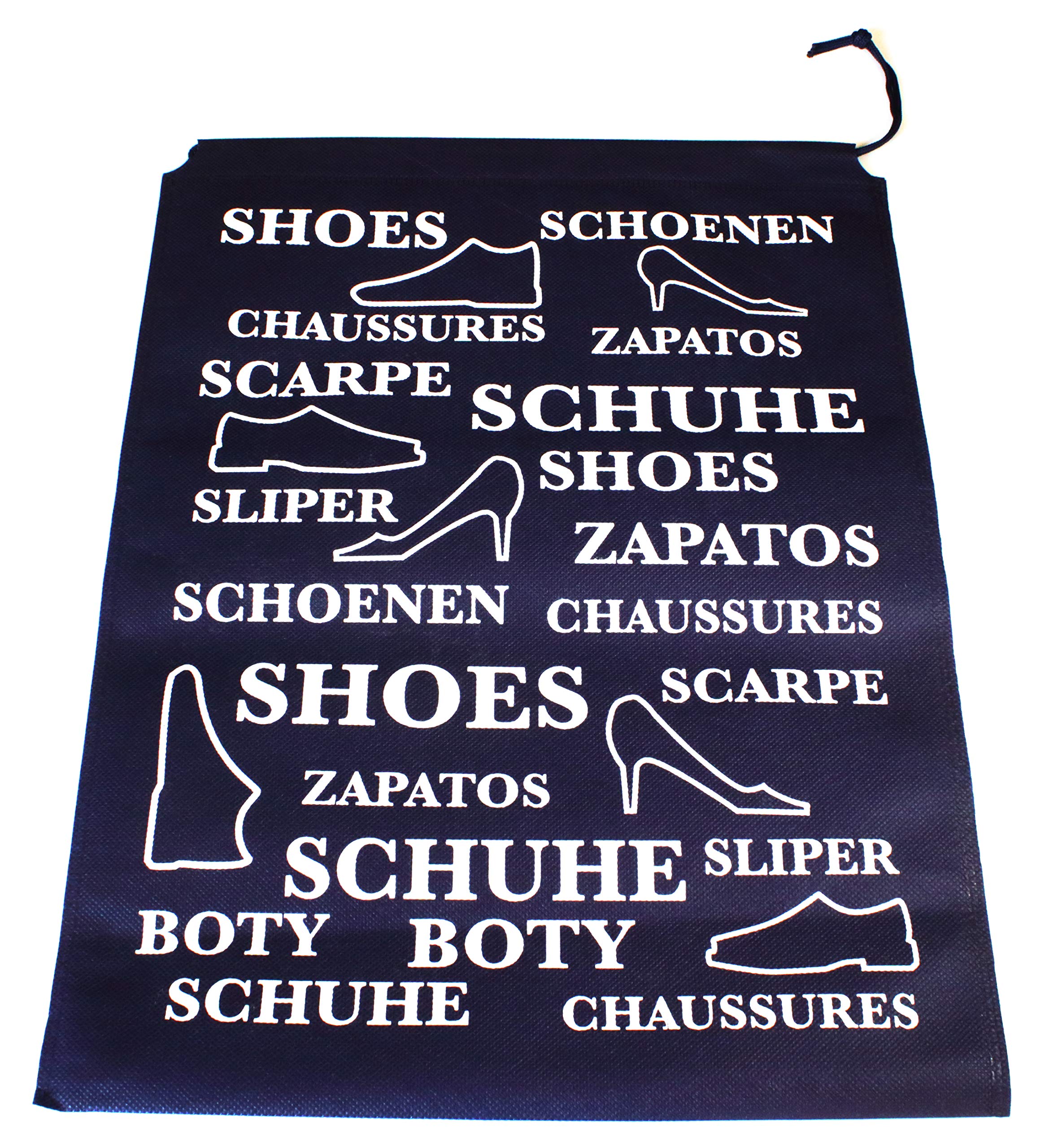 Set of 3 Shoe Bag Shoe Travel Bag Shoe Bag Nylon Bag Shoes of All Types Children and Adults Boot Bag for Protection of Shoes on Travel Water-Repellent Single Way Packed