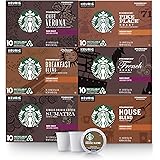 Starbucks Black Coffee K-Cup Coffee Pods — Variety Pack for Keurig Brewers — 6 boxes (60 pods total), Brown