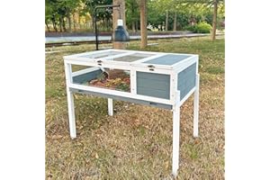 LUYITTON Tortoise Habitat Turtle House Indoor Reptile Cage Tortoises Enclosure for Small Animals Lizards