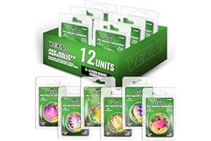 Vexan Glow Walleye Spinner Rig – Worm Harness with Live Bait Rig for Walleye Fishing, Crawler Harness and Fishing Lures (12-Count, Variety Pack)