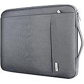 LANDICI 360° Protective Laptop Sleeve 15.6 Inch for MacBook Pro 16 M2/M1,MacBook Air 15,Computer Bag Carrying Case for 15-16 Inch HP Dell Asus Lenovo Notebook, Slim, Shockproof, Waterproof, Grey