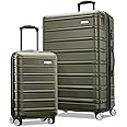 Samsonite Omni 2 Hardside Expandable Luggage with Spinner Wheels, 2PC SET (CO/L), Olive