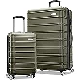 Samsonite Omni 2 Hardside 2 Piece Set - Includes Global Carry-On &amp; Large Checked Suitcases - 360&deg; Dual Spinner Wheels - Integrated TSA Lock &amp; Expansion - Amazon Exclusive - Vita Olive