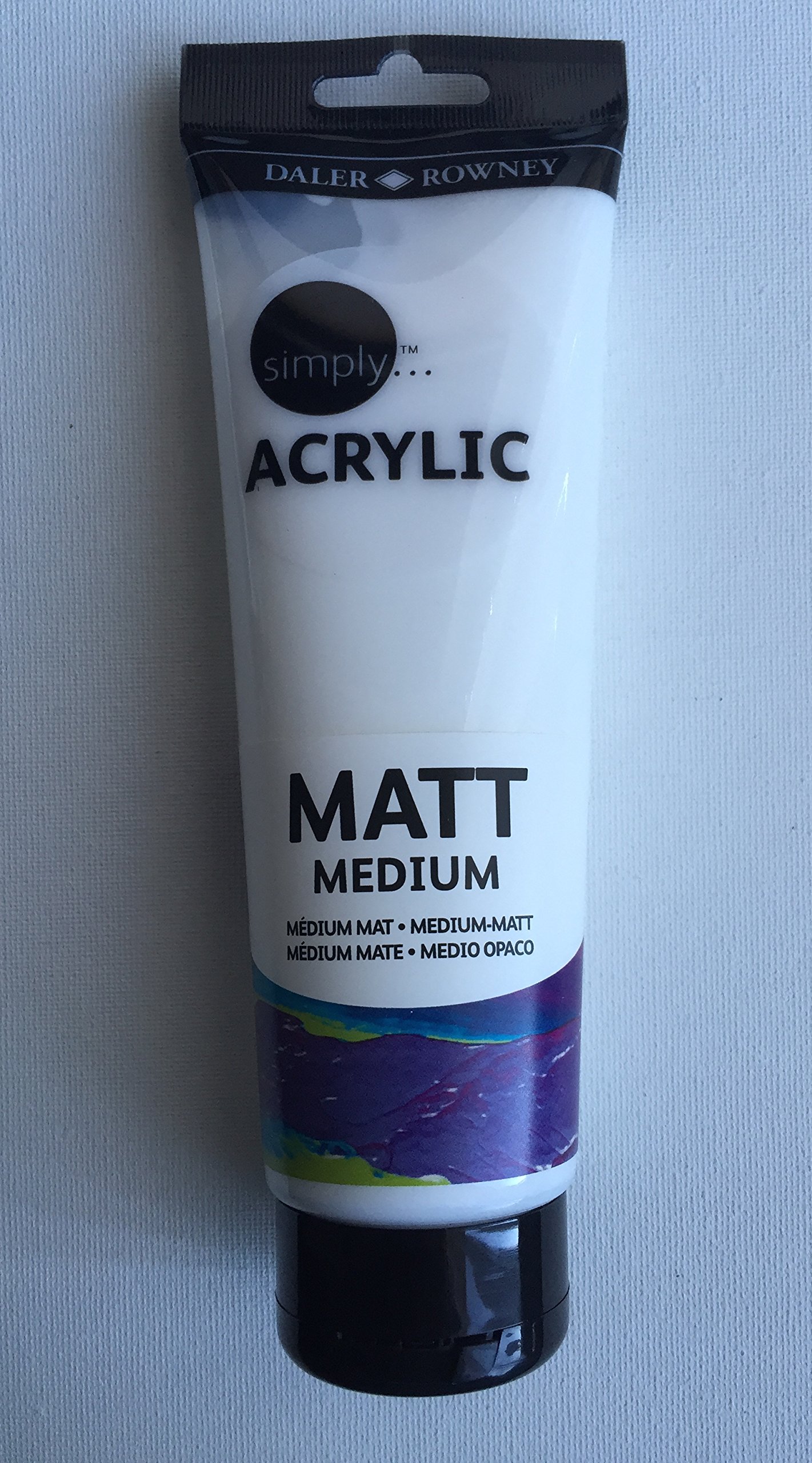 Daler-Rowney Simply Acrylic Medium, Plastic tube, 8.45oz - 250 ml, Matt