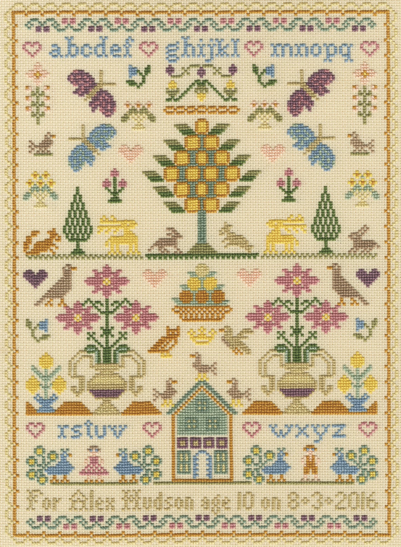 Bothy Threads Cross Stitch Kit - The Birthday Sampler