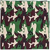 Motique Accessories Camo Extra Large Bandana 27x27 (Dark Brown Green)