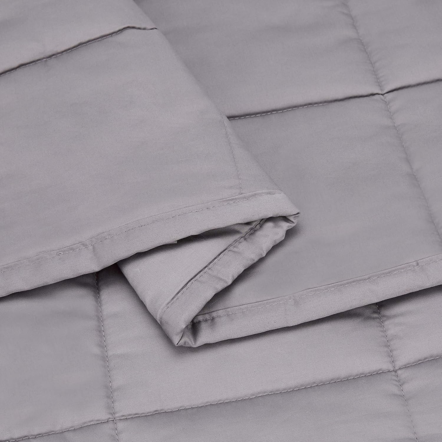 Basics All-Season Cotton Weighted Blanket - 15-Pound, 60" x 80" (Full/Queen), Dark Grey: Home & Kitchen