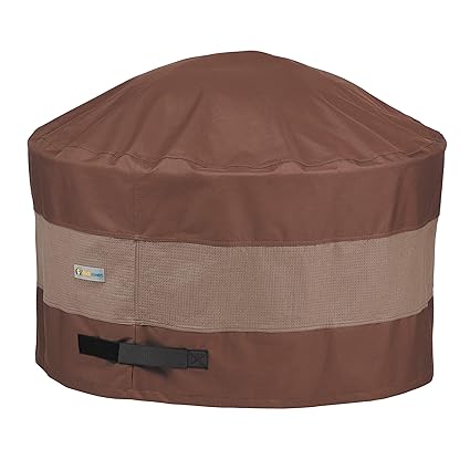 Duck Covers Ufpr3620 Ultimate 36 In Round Fire Pit Cover 36d X 24h Mocha Cappuccino
