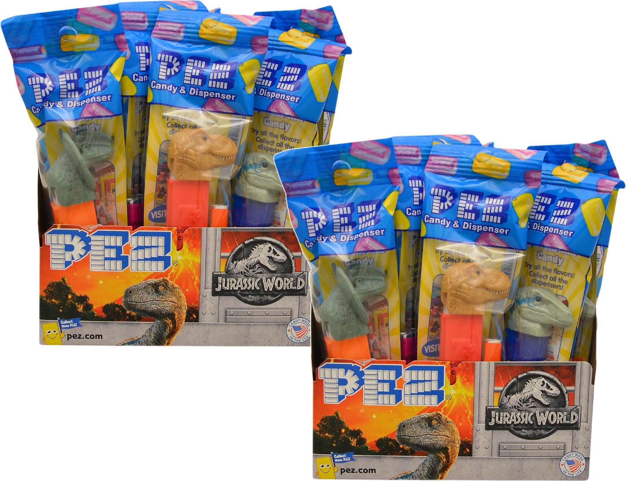 Pez Candy Jurassic World Fallen Kingdom Candy Dispensers - Individually Wrapped - Great for Party Fa