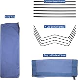 Milestone Camping 20240 4 Leg Folding Bed 180x59x18cm Carry Bag view 5