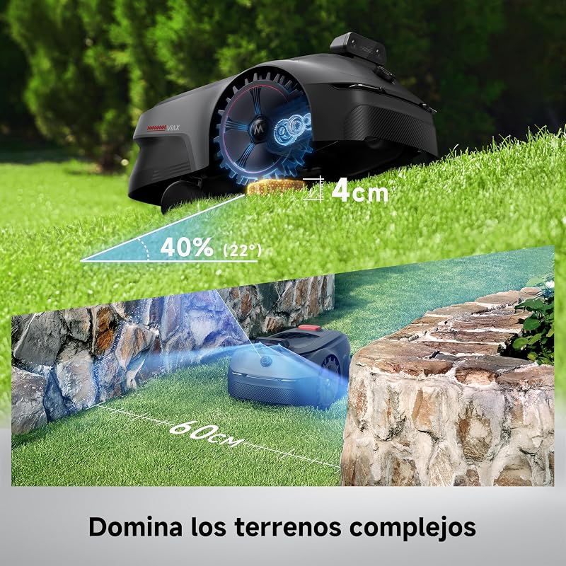 ViAX 500 Robot cortacésped LiDAR de 360° + Visión Dual con IA