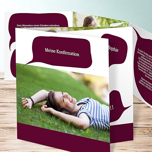 Einladung zur Konfirmation schreiben, Sprechblasen 10 ...