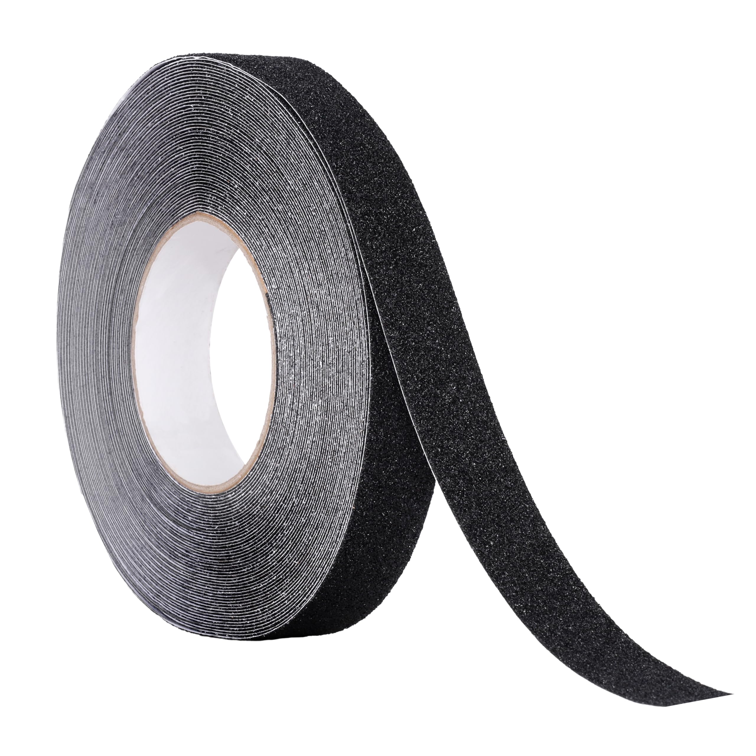 OQingluan Anti Slip Tape, 2.5cm*20m / 1in*65.6ft, Grip Tape for Steps, High Traction Safety Tape, Non Slip Stair Treads, Anti Slip Tape Outdoor Waterproof, Black