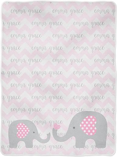 baby girl elephant blanket