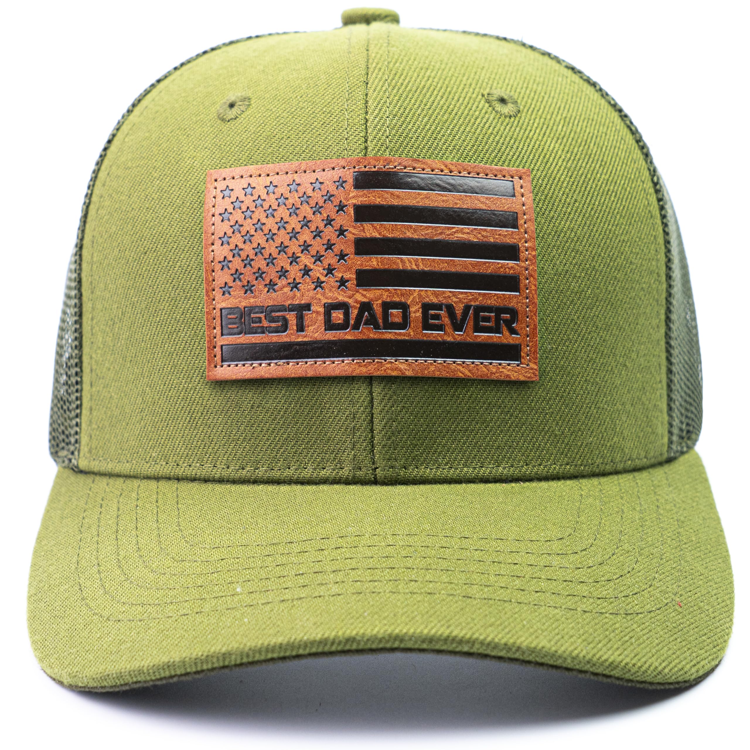 Photo 1 of 68LDROOTER Best Dad Ever American Flag Hat, Dad Hat Fathers Day Birthday Gifts for Dad Papa from Daughter Son Black Cap (US, Alpha, One Size, Army Green)