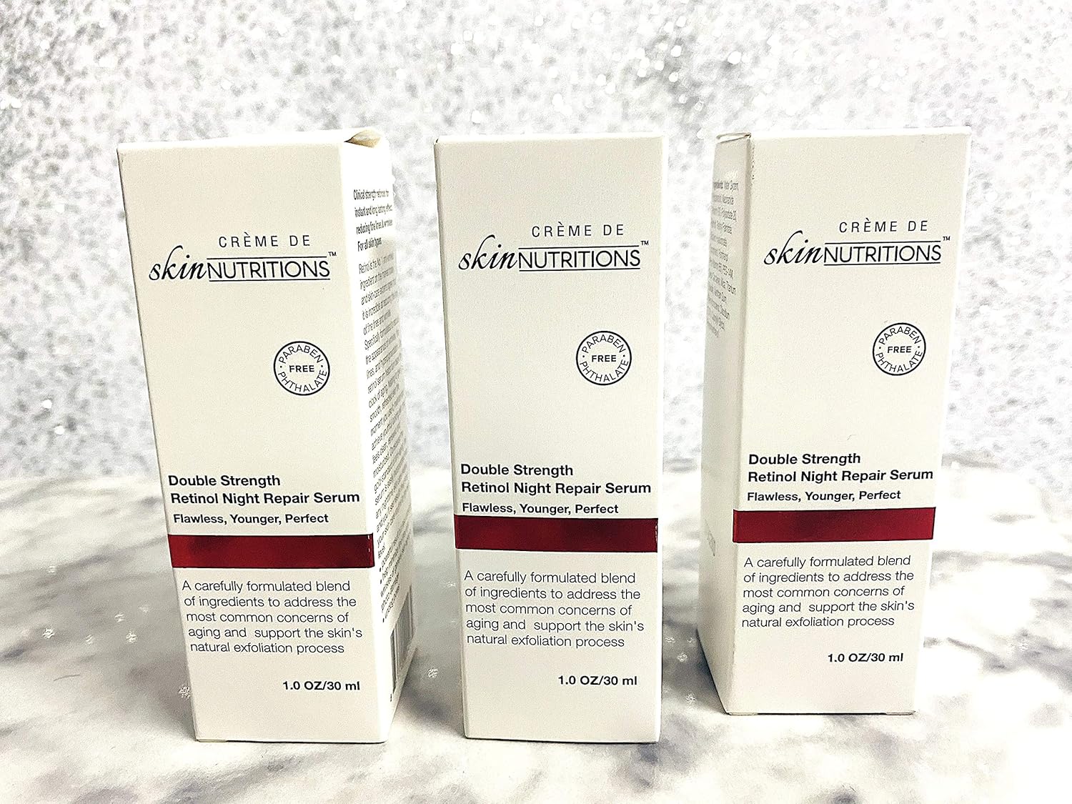 Amazon Com Skin Nutritions 3pk Double Strength Retinol Night Time Beauty