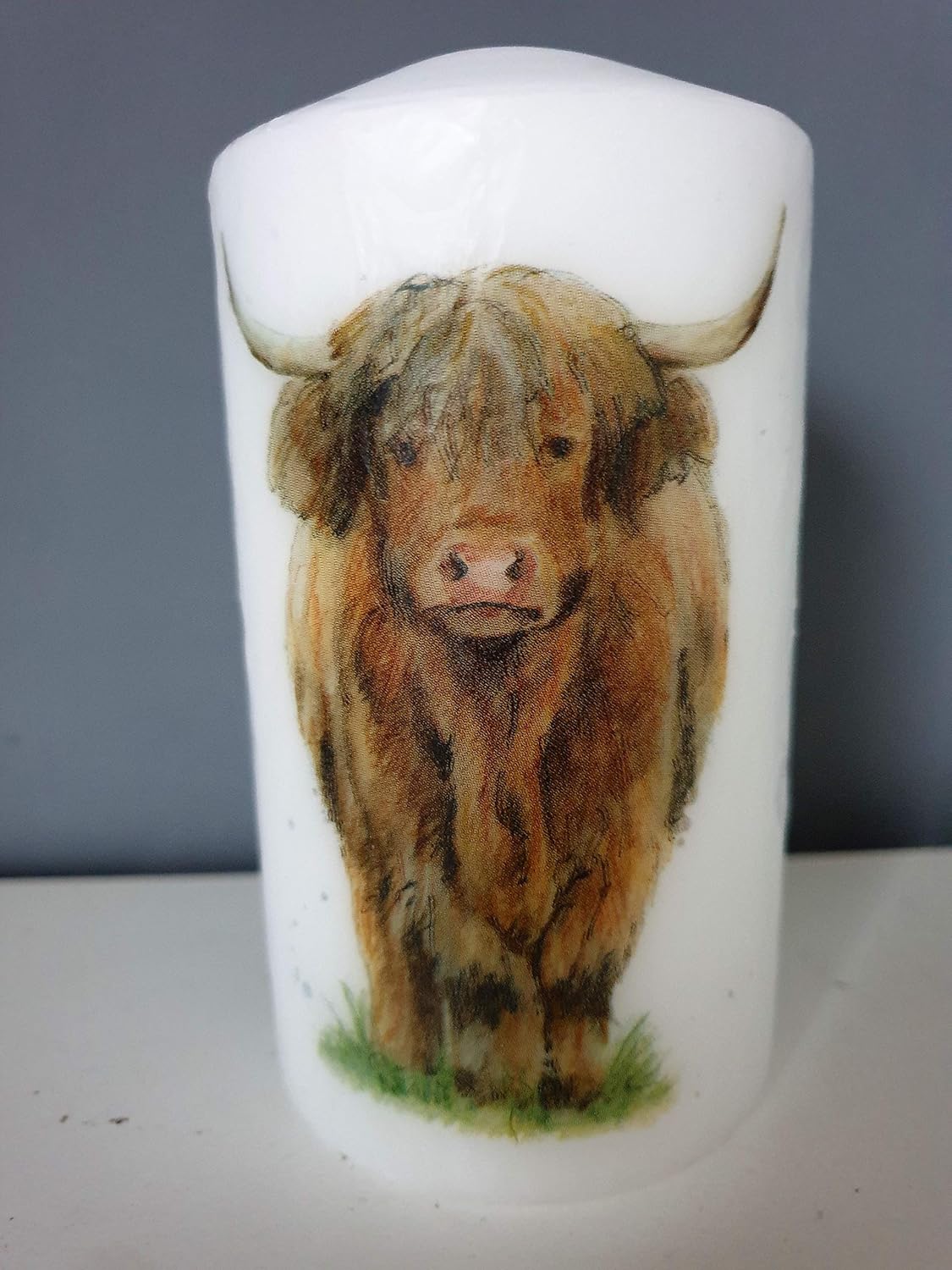 highland cow decorated candle: Amazon.co.uk: Handmade