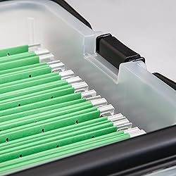 IRIS USA File Box File Organizer w/ Wing Lid for
