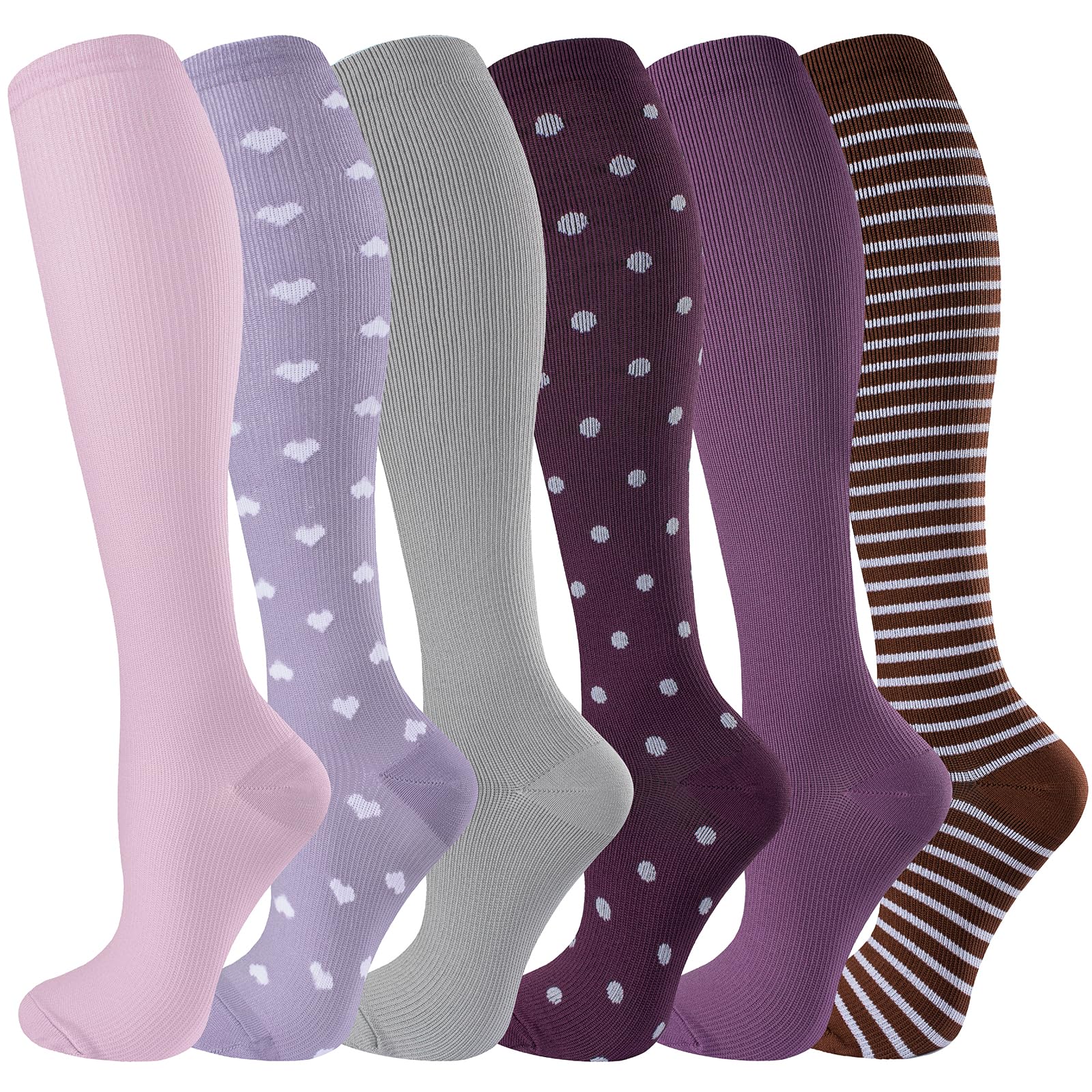 Photo 1 of bropite Compression Socks for Women & Men Circulation-Support Knee High Socks 20-30 mmhg-Best for Running,Medical,Nurse,Travel
