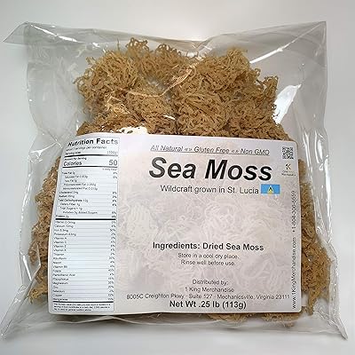Raw Wildcrafted Sea Moss (1/4 lb)